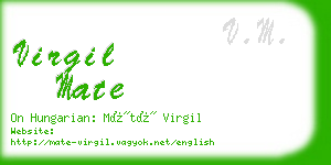 virgil mate business card